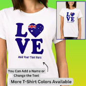 Naam toevoegen Tekst bewerken - Blue Love Australi T-shirt