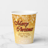 Naam toevoegen Tekst bewerken die overeenkomt met Papieren Bekers (Achterkant)