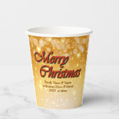 Naam toevoegen Tekst bewerken die overeenkomt met Papieren Bekers (Voorkant)