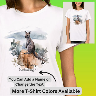 Naam toevoegen Tekst bewerken - Rock Wallaby Water T-shirt