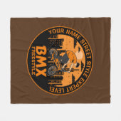 Naam toevoegen Tekst BMX Freestyle Street Style Ex Fleece Deken (Voorkant (Horizontaal))