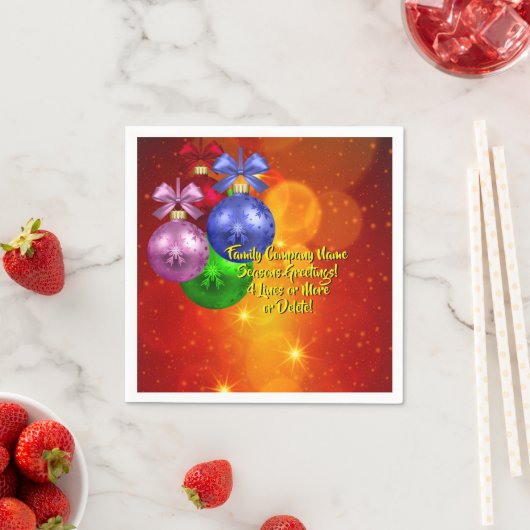 Naam toevoegen Tekst die overeenkomt met kerstcock Servet (Insitu)