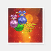 Naam toevoegen Tekst die overeenkomt met kerstcock Servet (Voorkant)