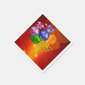 Naam toevoegen Tekst die overeenkomt met kerstcock Servet (Hoek)