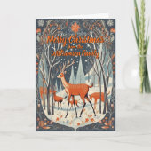 Naam toevoegen Tekst Merry Christmas  Painting Kaart (Voorkant)