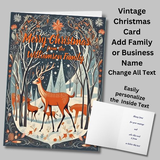 Naam toevoegen Tekst Merry Christmas  Painting Kaart