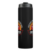 Naam toevoegen Tekst Rood Aangepaste SNELHEID MAST Thermosbeker (Voorkant)