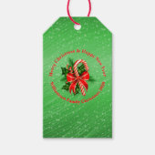 Naam toevoegen Tekst rood met Kerstmis wijzigen Cadeaulabel (Voorkant)