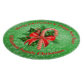 Naam toevoegen Tekst rood met Kerstmis wijzigen Snijplank (Hoek)