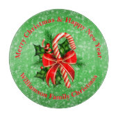 Naam toevoegen Tekst rood met Kerstmis wijzigen Snijplank (Voorkant)