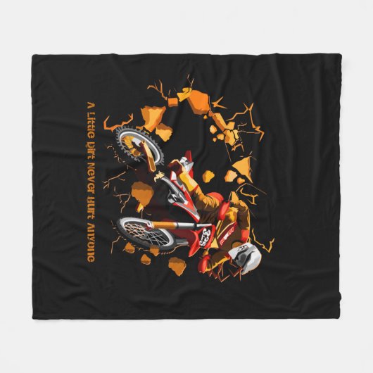 Naam toevoegen Tekst wijzigen Kleine vuil Nooit Hu Fleece Deken (Voorkant (Horizontaal))