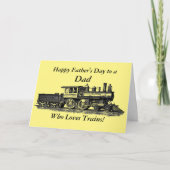 Naam toevoegen, Tekst wijzigen, Vaderdag trein Kaart (Voorkant)