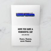 Naam toevoegen, Teksttrein wijzigen Vaderdag Feestdagen Kaart (Binnen)