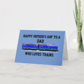 Naam toevoegen, Teksttrein wijzigen Vaderdag Feestdagen Kaart (Voorkant)