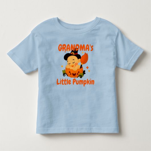 Naam toevoegen/Titel Oma's Grandma's Little Pumpki Kinder Shirts (Voorkant)