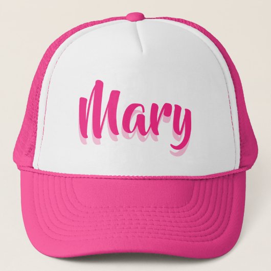 Naam toevoegen. Trucker Hat personaliseren Trucker Pet (Voorkant)