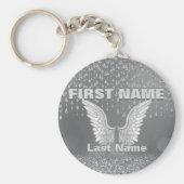 Naam toevoegen | Zilvertranen Sleutelhanger (Voorkant)