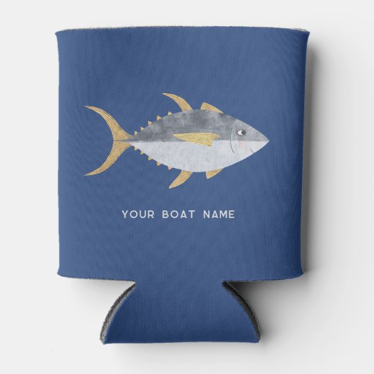 Naam tonijn viskat blikjeskoeler (Voorkant)