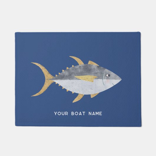 Naam tonijn viskat deurmat (Voorkant)