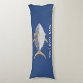 Naam tonijn viskat lichaamskussen (Voorkant Verticaal)