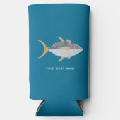 Naam tonijn viskat seltzer blikjeskoeler (Voorkant)