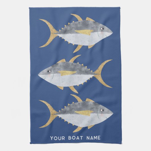 Naam tonijn viskat theedoek (Verticaal)