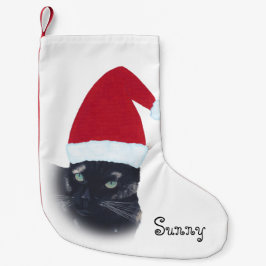 Naam Tortoiseshel Cat Santa Kerstmis Stocking Kleine Kerstsok