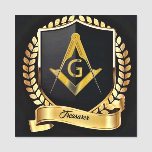 Naam Treasurer-tag Naamplaatje (Voorkant)