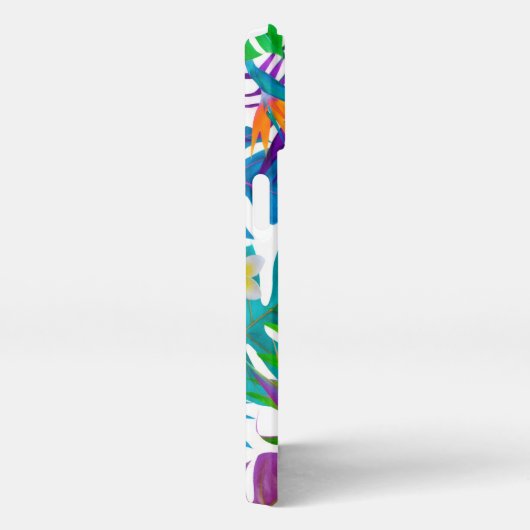 Naam tropisch paradise monogram iPhone hoesje (Rechterkant)