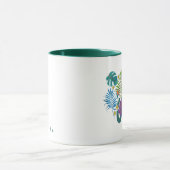 Naam tropisch paradise monogram mok (Midden)