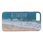 Naam tropisch strand Uitzicht Gepersonaliseerd Case-Mate iPhone Case (Achterkant (Horizontaal))