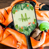 Naam tropisch Waterverf afvulmonogram Pickleball Paddle