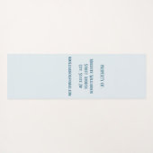 Naam tropisch zandstrand ocemonogram yogamat (Achterkant (horizontaal))