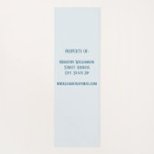 Naam tropisch zandstrand ocemonogram yogamat (Achterkant)