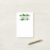 Naam tropische bladeren post-it® notes (Op bureau)
