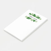 Naam tropische bladeren post-it® notes (Schuin)