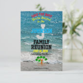 Naam Tropische Familie Reunion met om het even wel Save The Date (Staand voorkant)