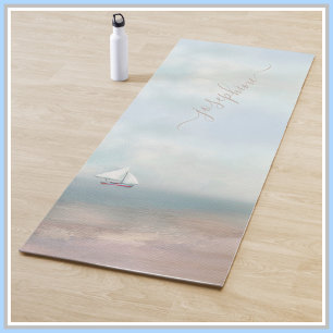 Naam tropische zandstrand yogamat
