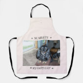 Naam trouwe vriend & vingerafdruk accent lay-out schort (Voorkant)