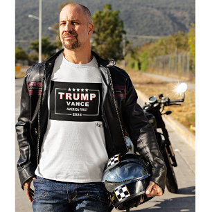 Naam, Trump-Vance Keepsake S - 4XL, Wit Waarde T-shirt
