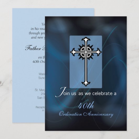 Naam uitnodiging+Jaar 40e ranglijst Kaart (Voorkant / Achterkant)