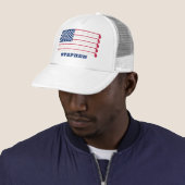 Naam US Vlag Golfclub Trucker Pet (In situ)