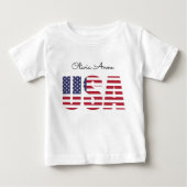 Naam USA, Pasgeboren naar 24mos Fine Jersey (Voorkant)