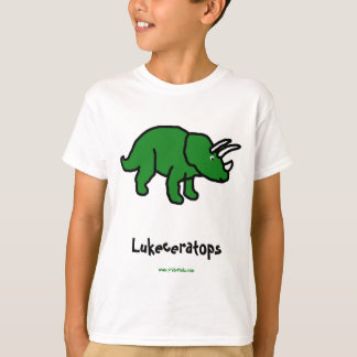 Naam uw eigen triceratops t-shirt