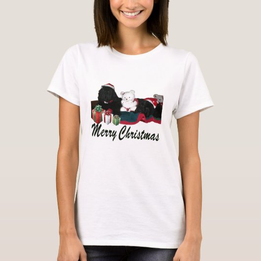 Naam Uw Shirt Merry KerstNewfoundland (Voorkant)