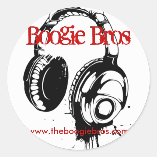 Naam uw ticker ronde sticker (Voorkant)