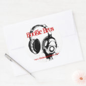 Naam uw ticker ronde sticker (Envelop)