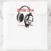 Naam uw ticker ronde sticker (Tas)