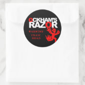 Naam uw ticker ronde sticker (Tas)