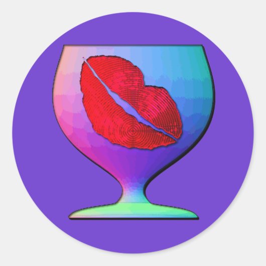 Naam uw ticker ronde sticker (Voorkant)